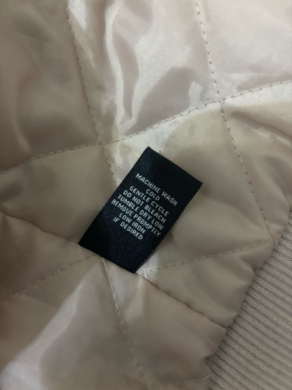 New Look Faux Fur Hood Bomber Jacket L Fits M Blush GorpCore Coat Y2K Beige - Picture 13 of 13